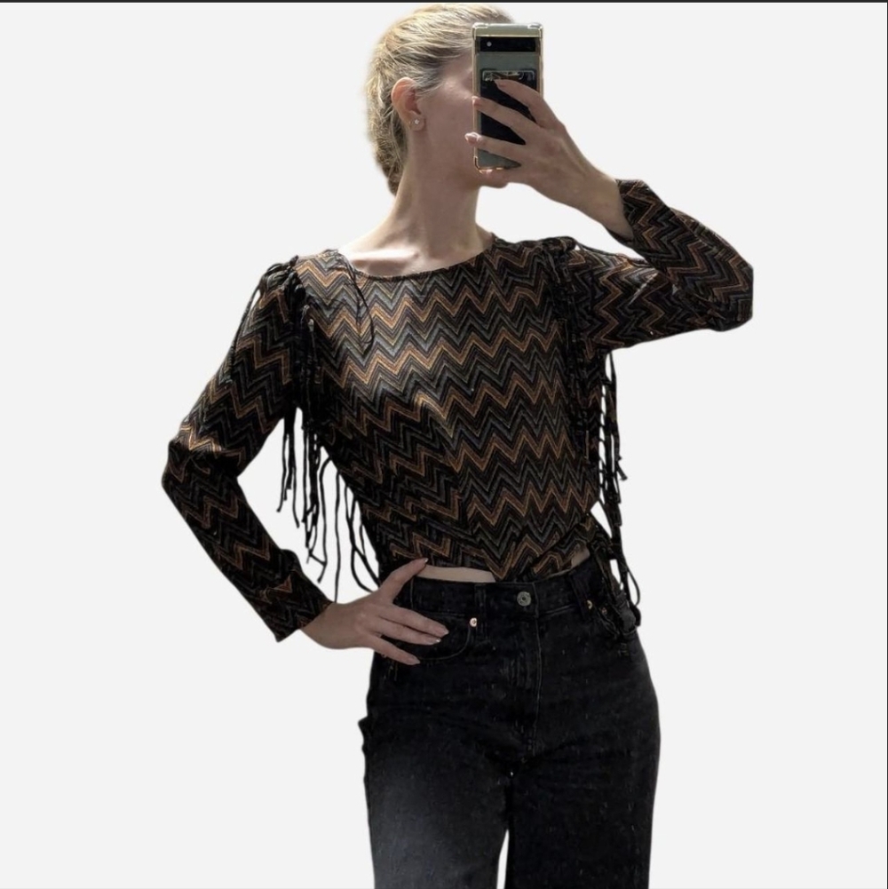 Zara Fringe Blouse